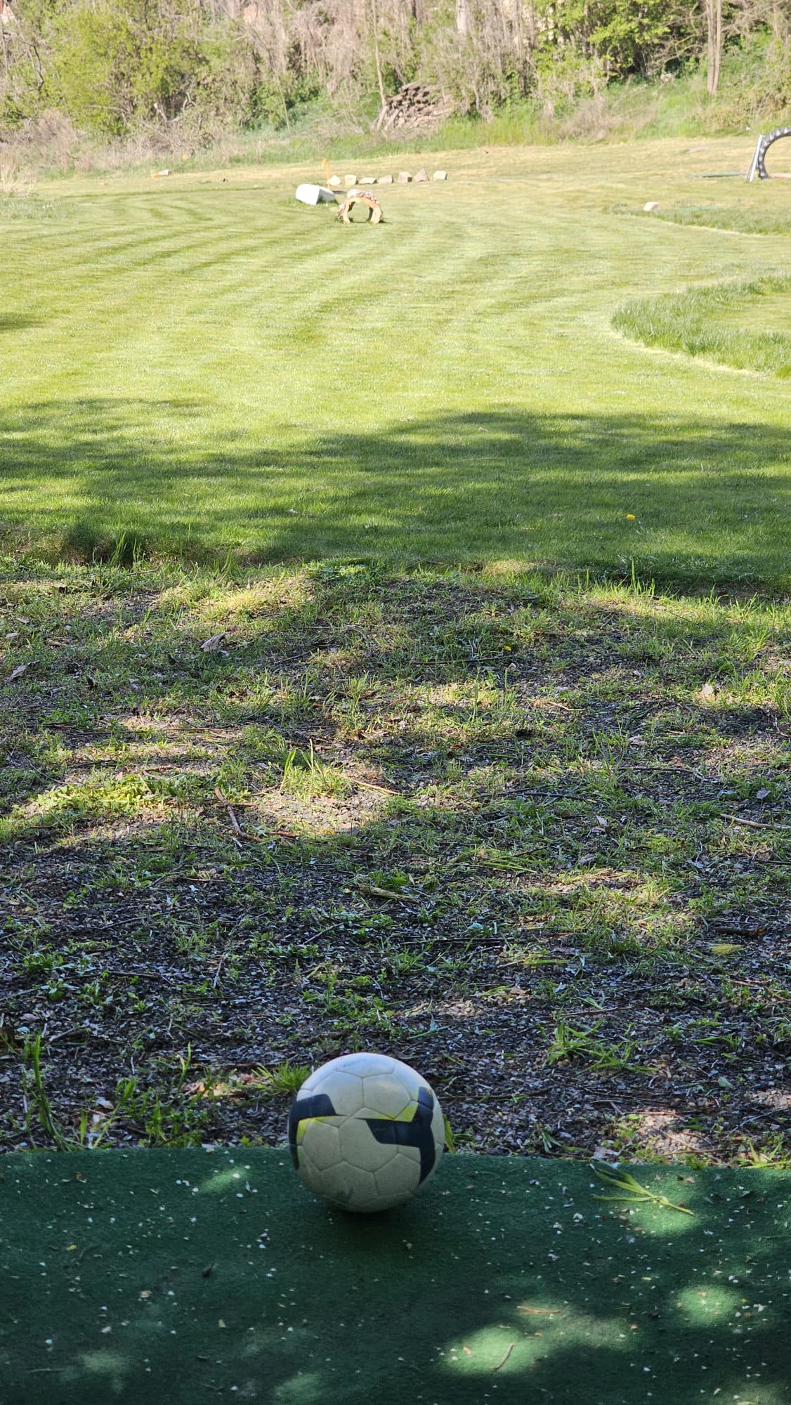 Jamka 1 — pohled z odpaliště, délka 85 m