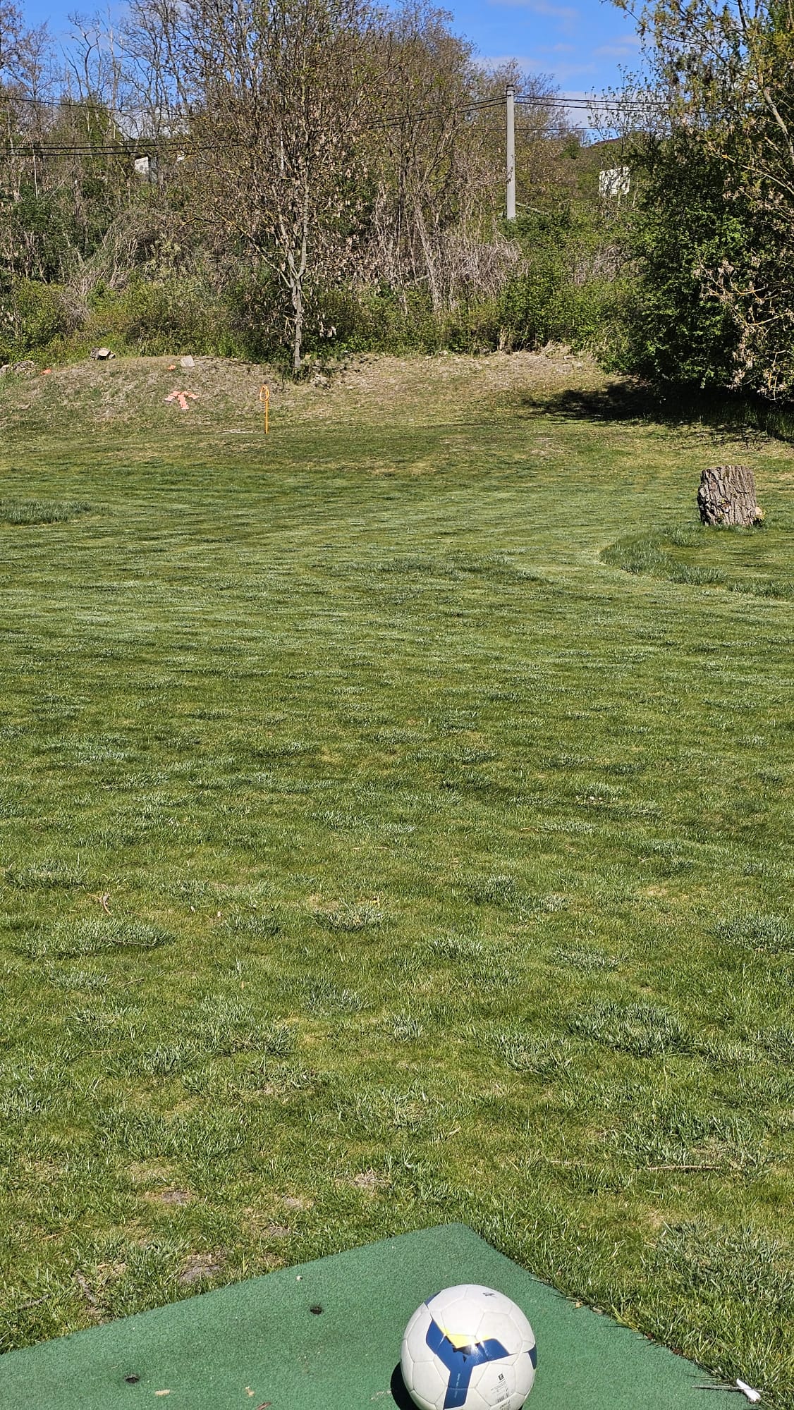 Jamka 4 — pohled z odpaliště, délka 40 m